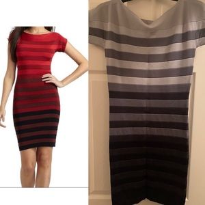 French Connection grey ombré bandage dress!